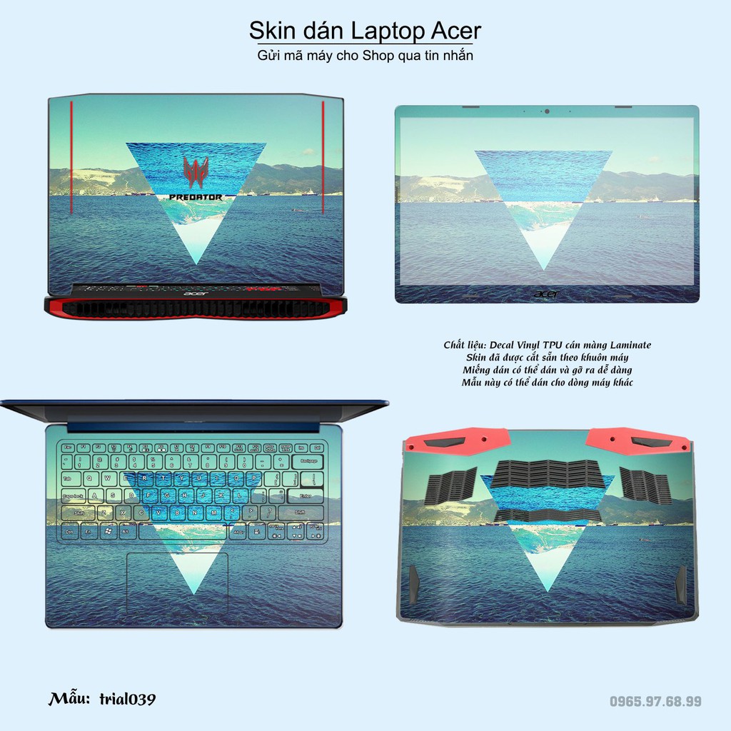 Skin dán Laptop Acer in hình Đa giác _nhiều mẫu 7 (inbox mã máy cho Shop)