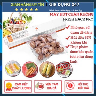 Máy hút chân không và hàn miệng túi 2in 1 fresh pack pro, tặng kèm túi hút chân không
