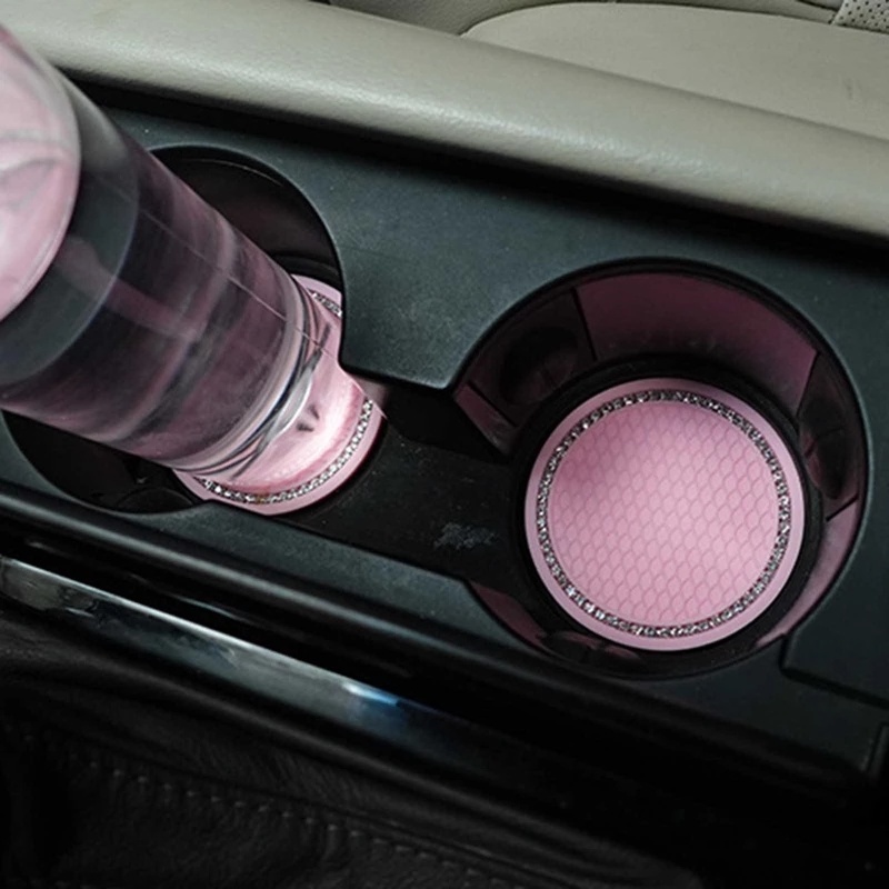 1 Miếng Lót Cốc Nước Họa Tiết Tổ Ong Chống Trượt Dễ Thương Trang Trí Nội Thất Xe Hơi