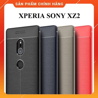 Ốp lưng Sony XZ2 Silicon dẻo giả da chính hãng Auto Focus Cao Cấp