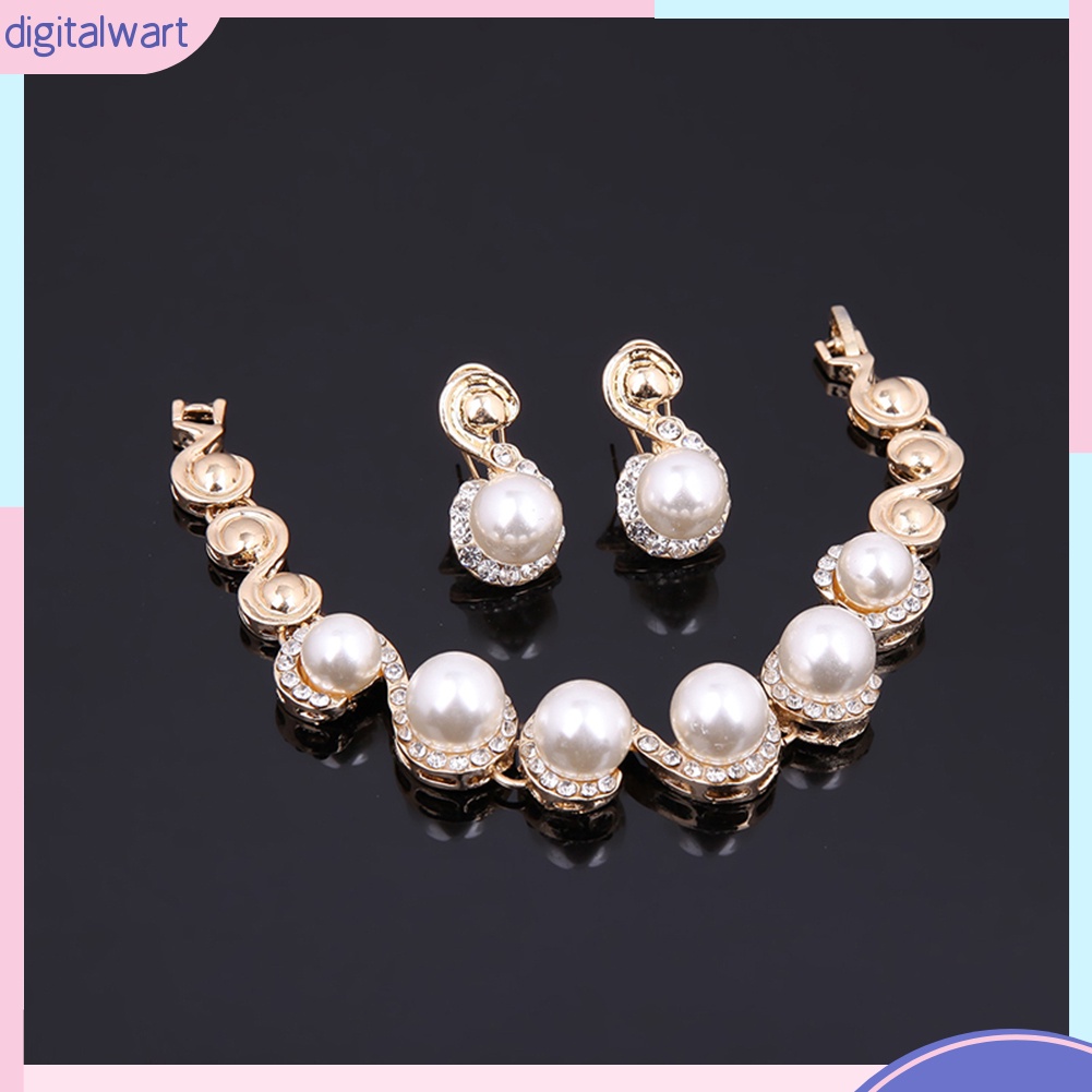 Set trang sức trang trí ngọc trai nhân tạo sành điệu hợp thời trang cho nữ