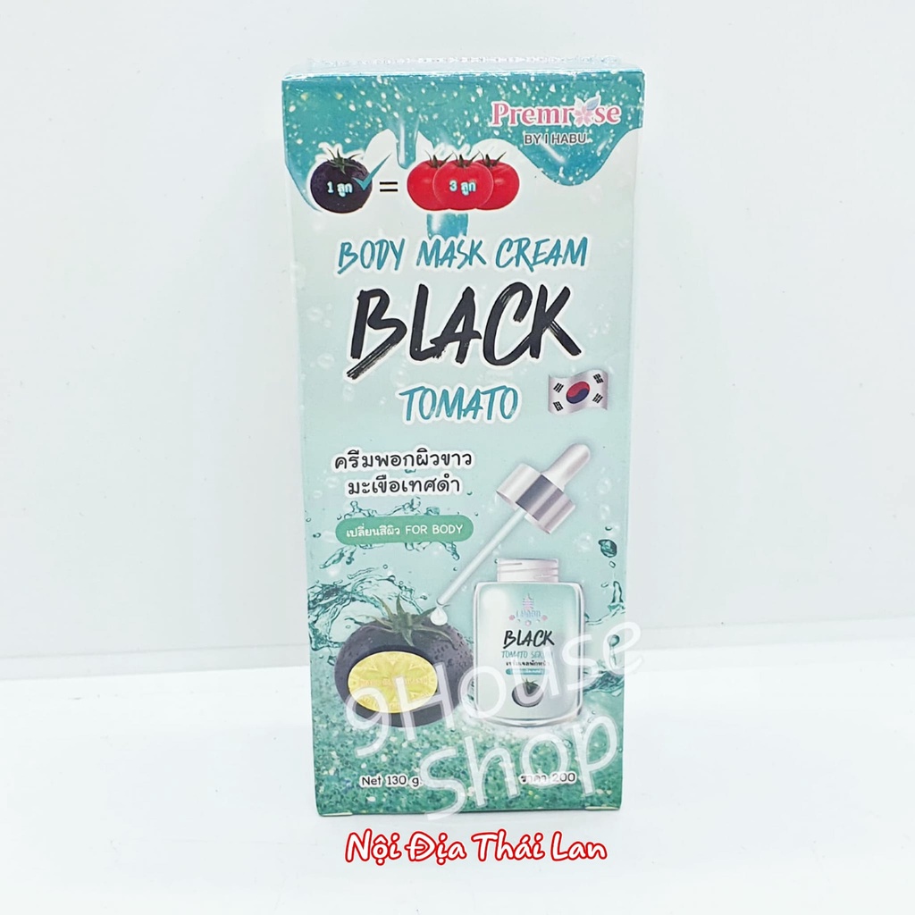 01 Tắm Ủ Trắng Body Cà Chua Đen Premrose Body Mask Cream Black Tomato 130gram