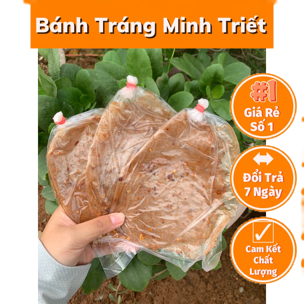Combo 25 BỊCH BÁNH TRÁNG XÌ KE MUỐI TỎI NHUYỄN SIÊU CAY TÂY NINH GIÁ LÒ