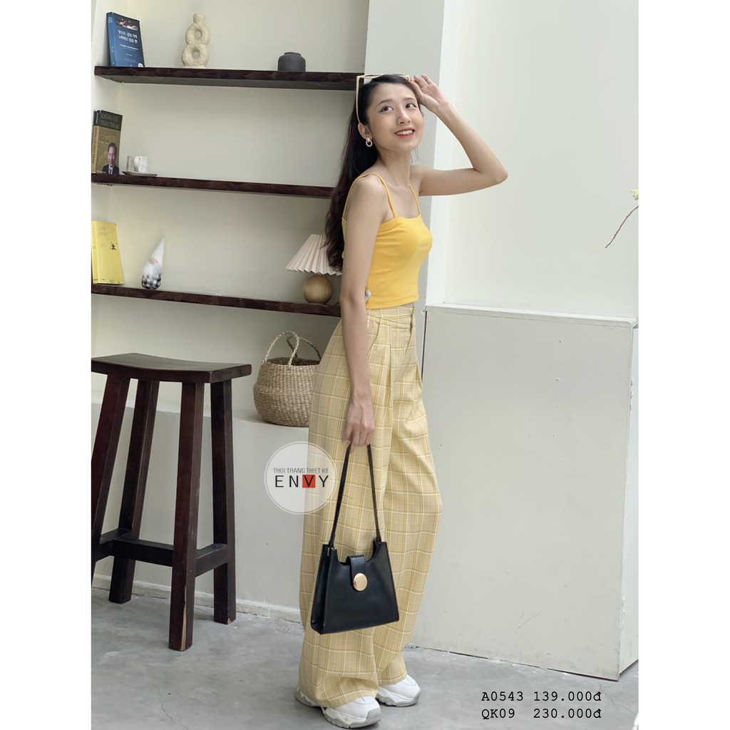 Quần Caro Ống Rộng ENVY - QK09