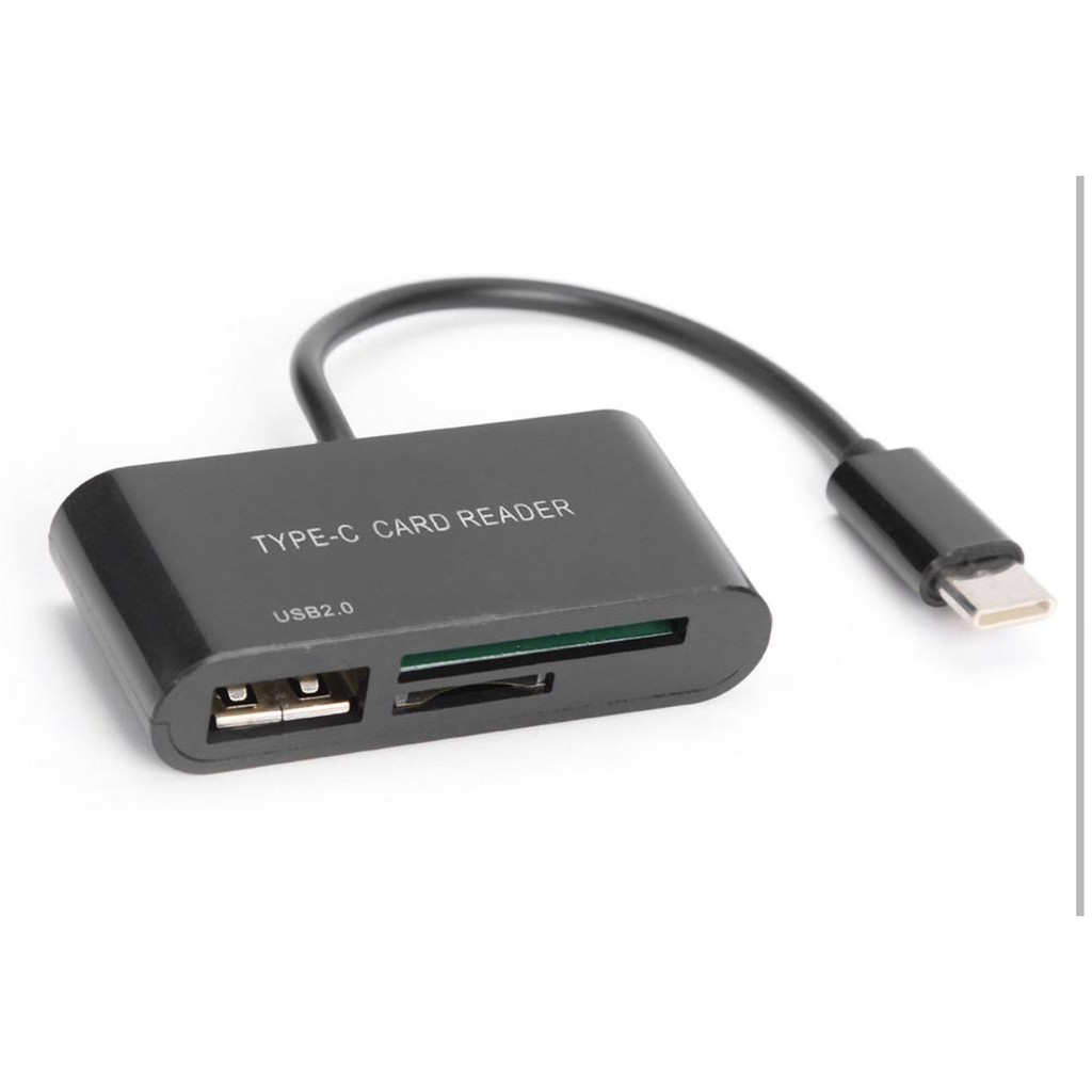 Đầu đọc thẻ nhớ Type C/Micro USB 3 trong 1 thẻ Micro SD/SD/USB | BigBuy360 - bigbuy360.vn