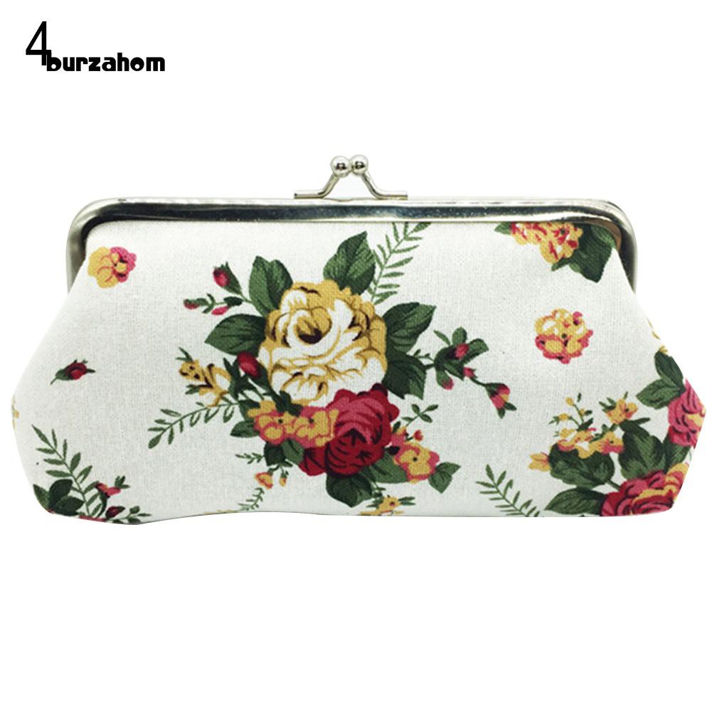 Ví tiền dáng dài thêu hoa phong cách vintage thanh lịch cho nữ
