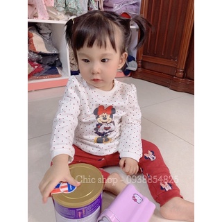 Bộ nỉ xuất dư bé gái hình micky dễ thương
