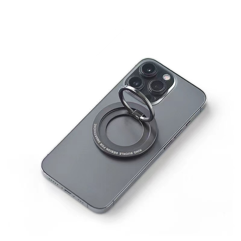 IKey Magnetic Metal Finger Ring Buckle Phone Holder For Android Suction Cup Type Lazy Bracket