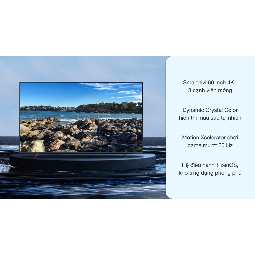 Smart Tivi Samsung 4K Crystal UHD 50 inch UA50AU8100