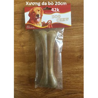 Xương gặm da bò bổ sung canxi chống ngứa răng và làm sạch răng cho chó (Bao bì khác nhau tùy từng đợt hàng)