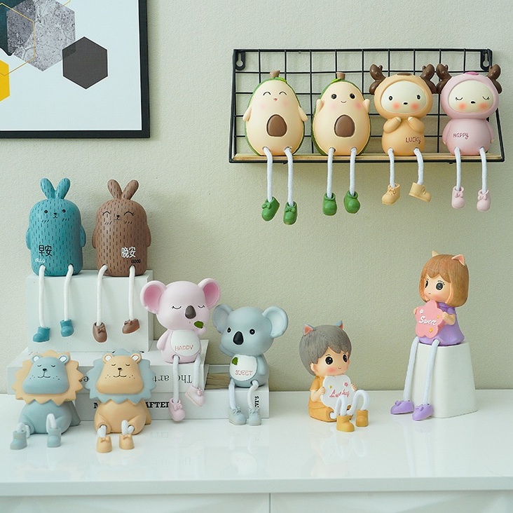 Tượng các con vật đáng yêu decor nhà cửa