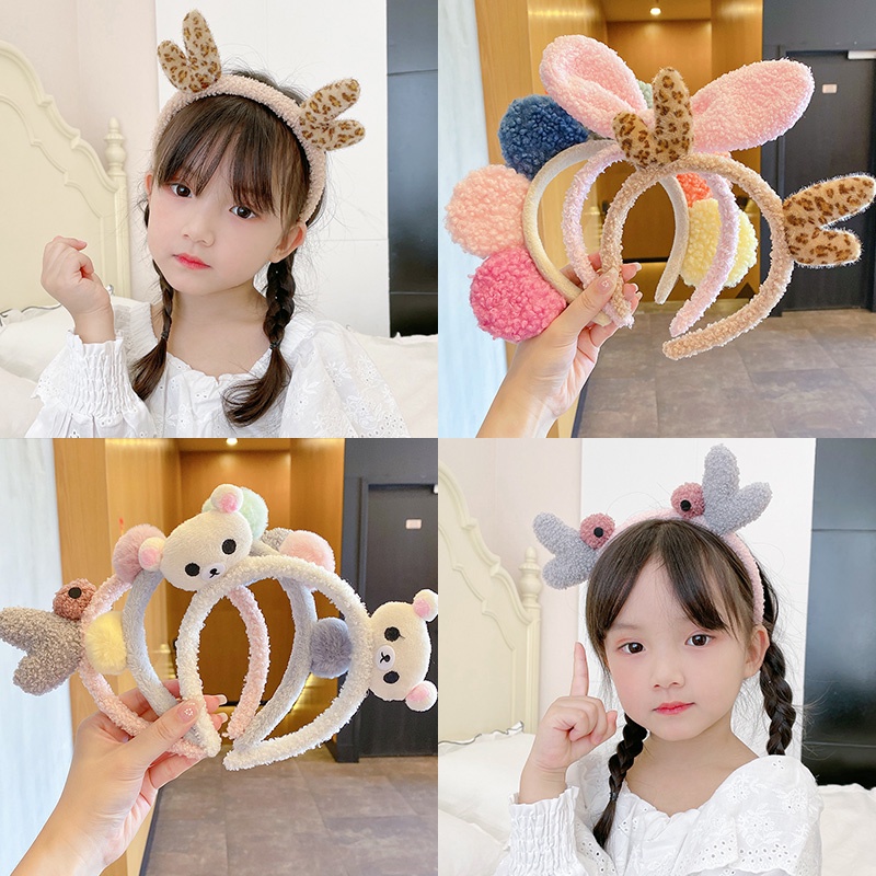 Băng đô lông nhung chống trượt kiểu dáng dễ thương xinh xắn dành cho nữ