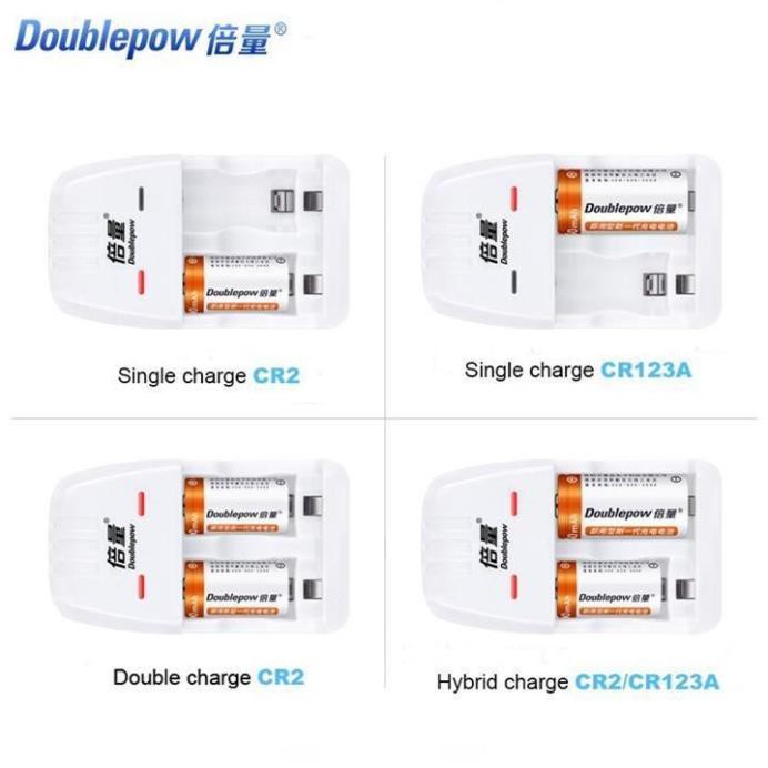 Mua ngay Bộ Sạc Pin Doublepow DP-K06 Tặng 02 Pin CR2 900mAh [Giảm giá 5%]