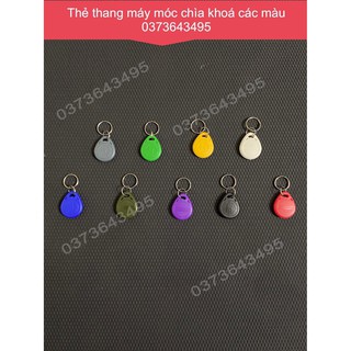 Thẻ từ thang máy ID các màu hình giọt nước sao chép nhiều lần