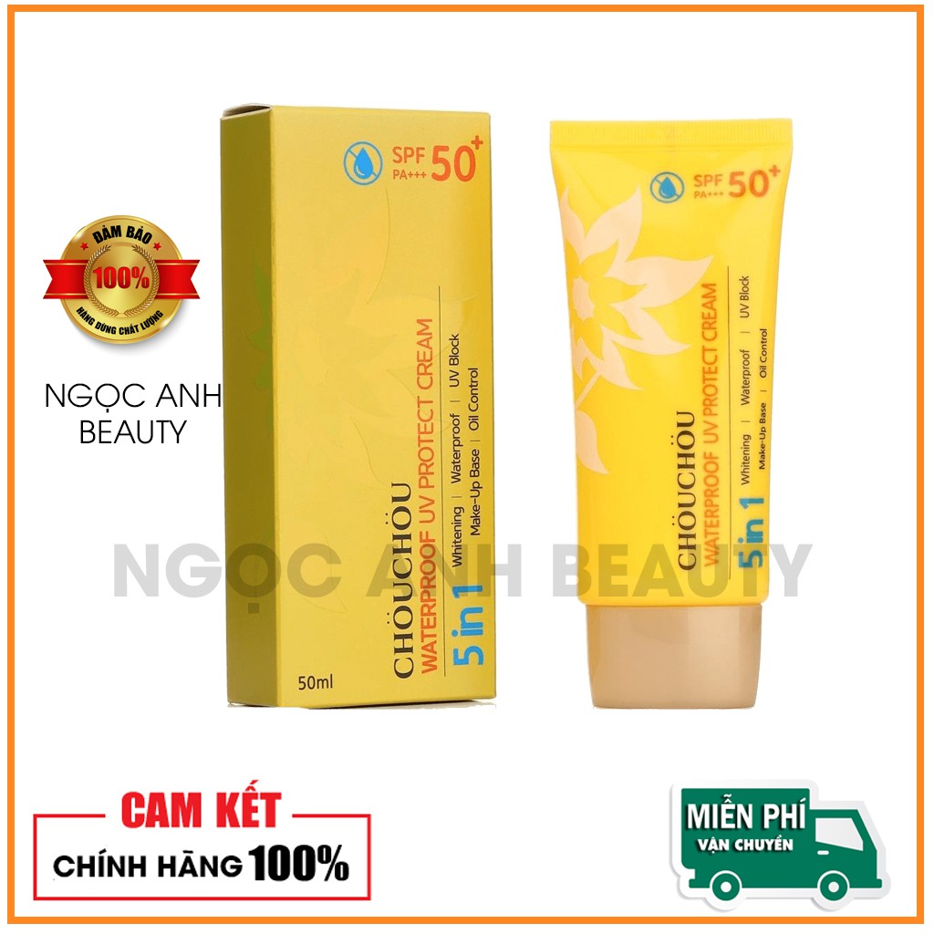 Kem chống nắng Chou Chou Waterproof UV Protect Cream SPF50+ PA+++ dành cho da dầu