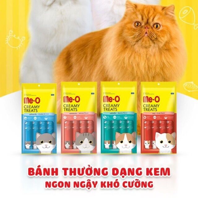 súp thưởng dạng kem me-o cho mèo 4 thanh