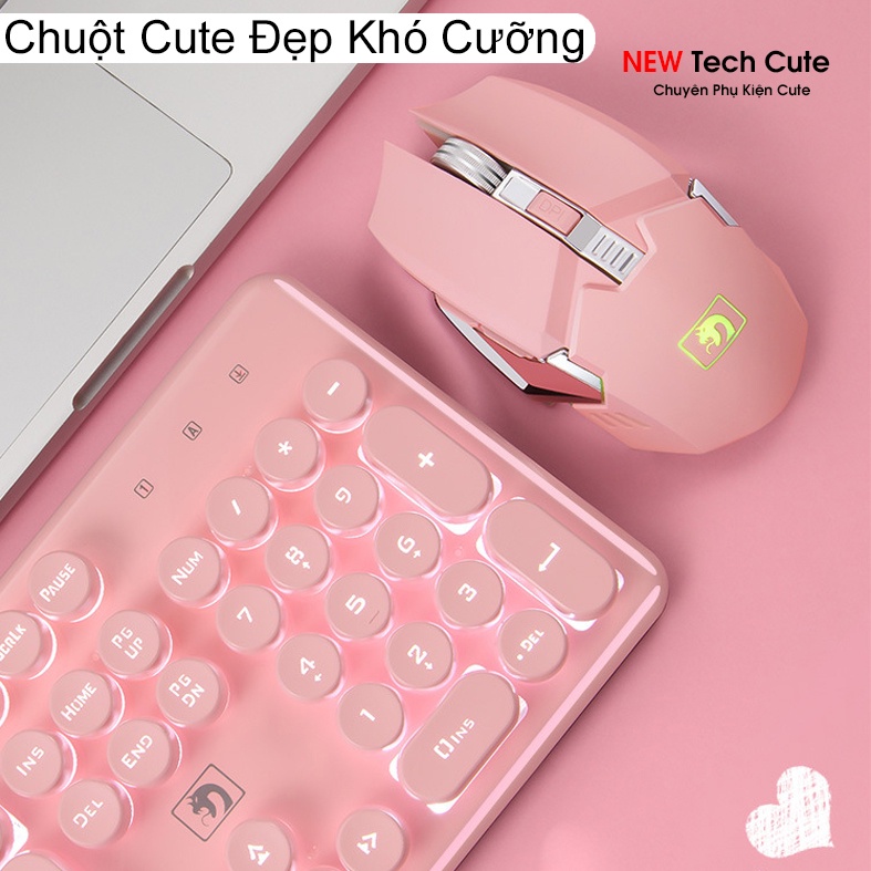 COMBO Bàn Phím Chuột E620 KẾT NỐI KHÔNG DÂY | SIêu phẩm mới chơi GAME  LED sáng ấn tượng | Pin trâu giúp chuột chơi lâu