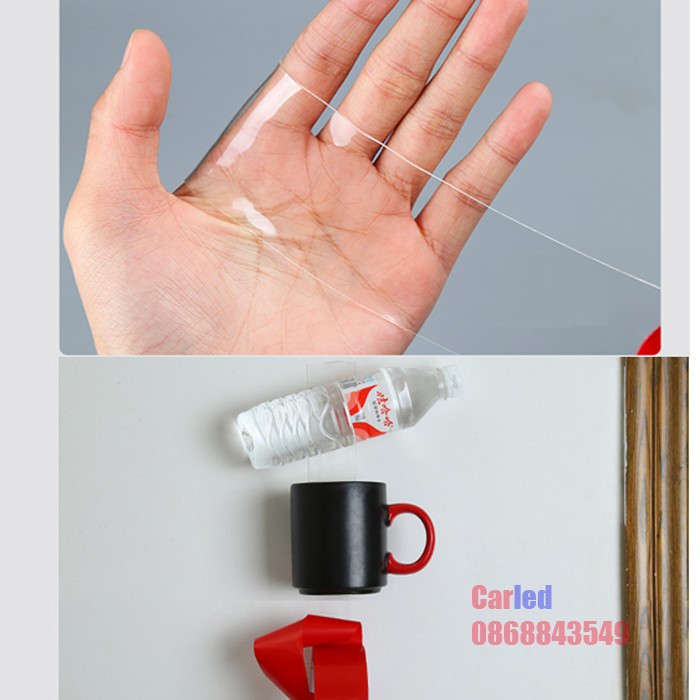 Băng keo 2 mặt trong suốt bám dính cao loại 0.6cm-1.5cm