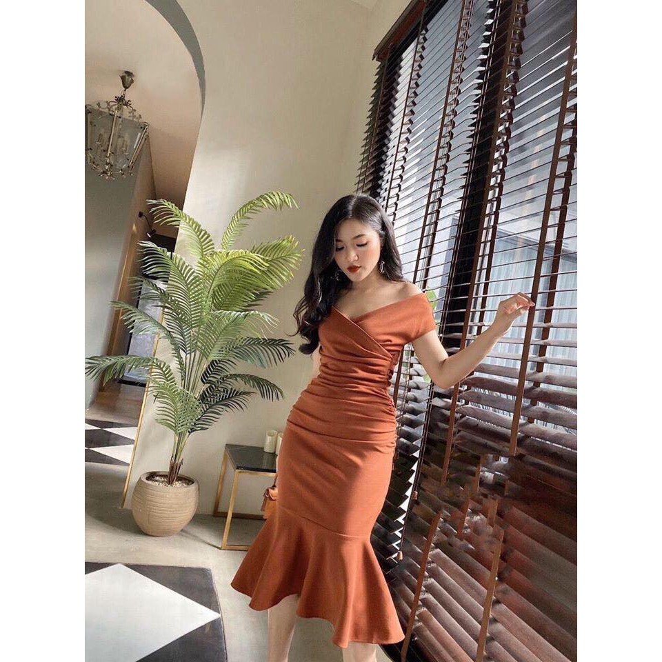[Mã SKAMFA06 giảm 10% tối đa 50K đơn 0Đ] ĐẦM ĐUÔI CÁ CỔ V SANG TRỌNG | BigBuy360 - bigbuy360.vn