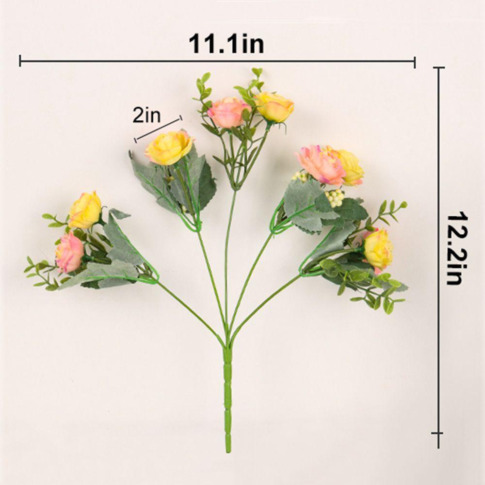 Chậu Hoa Giả Mini Trang Trí Nhà Cửa|Bó Hoa Lụa Trang Trí Tiệc Cưới