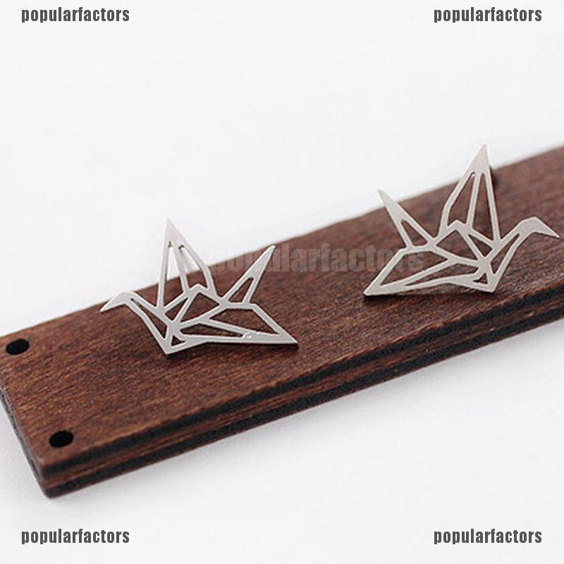 Bông Tai Hình Chim Hồng Hạc Dễ Thương