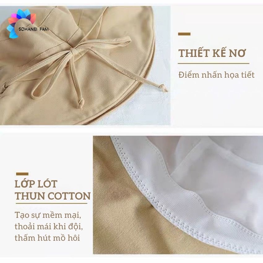 Nón Rộng Vành Nữ Thời Trang Chống Nắng Đi Biển, Đi Du Lịch, Vành Nón Có Gọng Điều Chỉnh- SOHANEI FAM