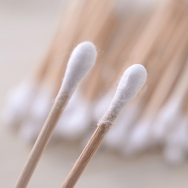 Bịch tăm bông 100 que thân gỗ (thân thiện với môi trường) youngcityshop 30.000