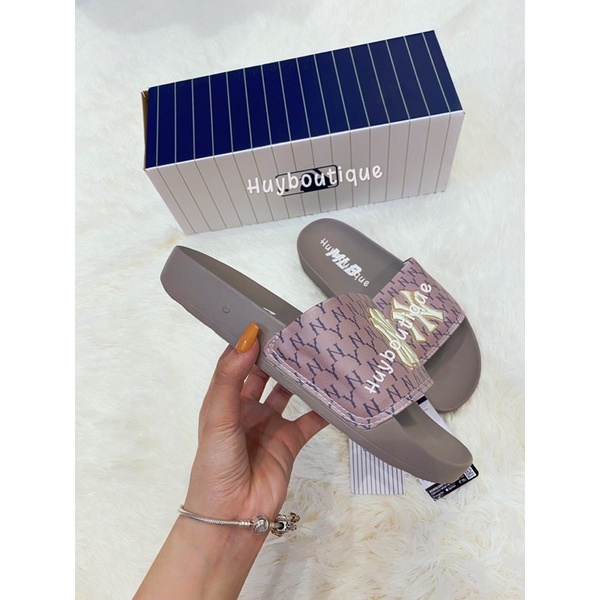 [Box + Ảnh thật] Dép 𝙼𝚘̛̀ 𝙻𝚘̛̀ 𝙱𝚎̂ màu nâu siêu đẹp