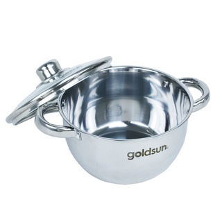 Bộ nồi inox Goldsun 3 đáy Goldsun đun được bếp từ GPS1701-S