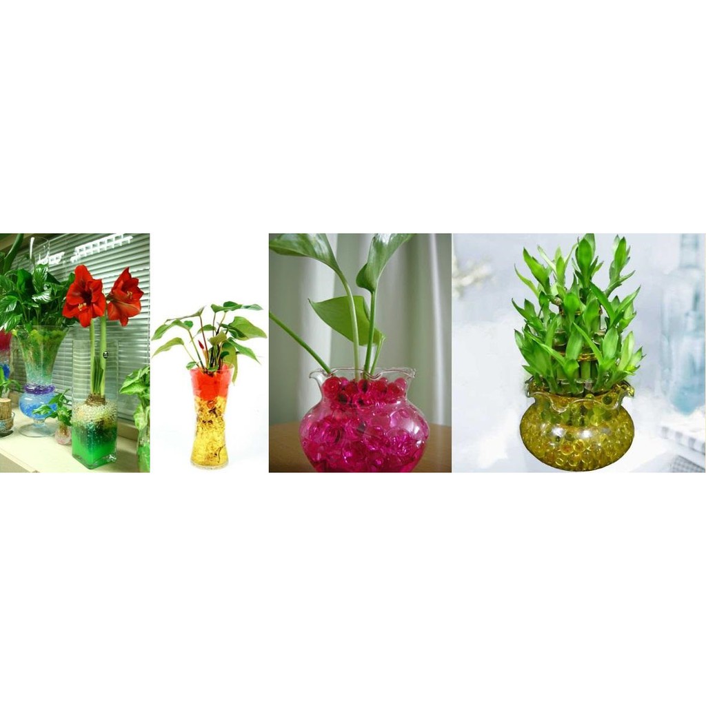 (Được chọn màu)500 viên Hạt nở, hạt tinh thể cho cây trồng thủy sinh, hạt nở dinh dưỡng