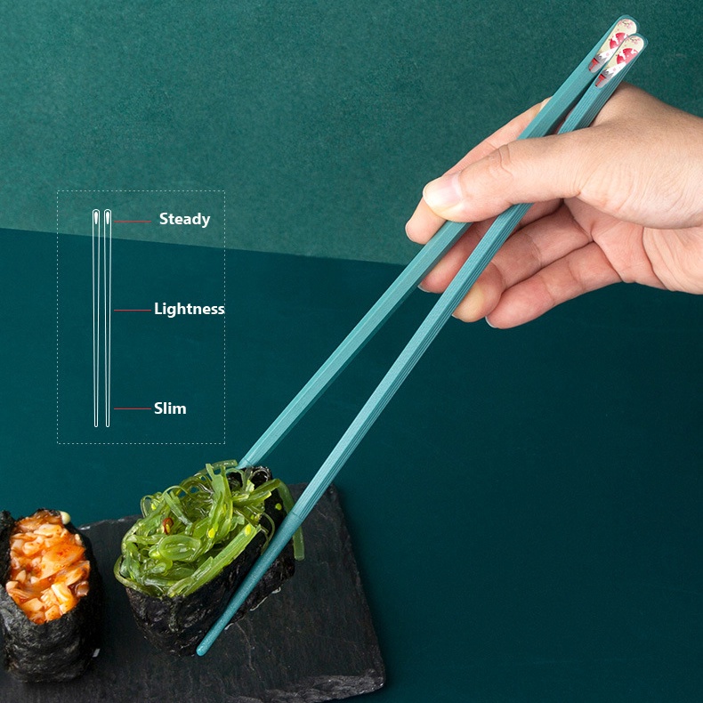 Đôi Đũa Ăn Sushi Bằng Hợp Kim Chống Trượt Tái Sử Dụng Tiện Lợi