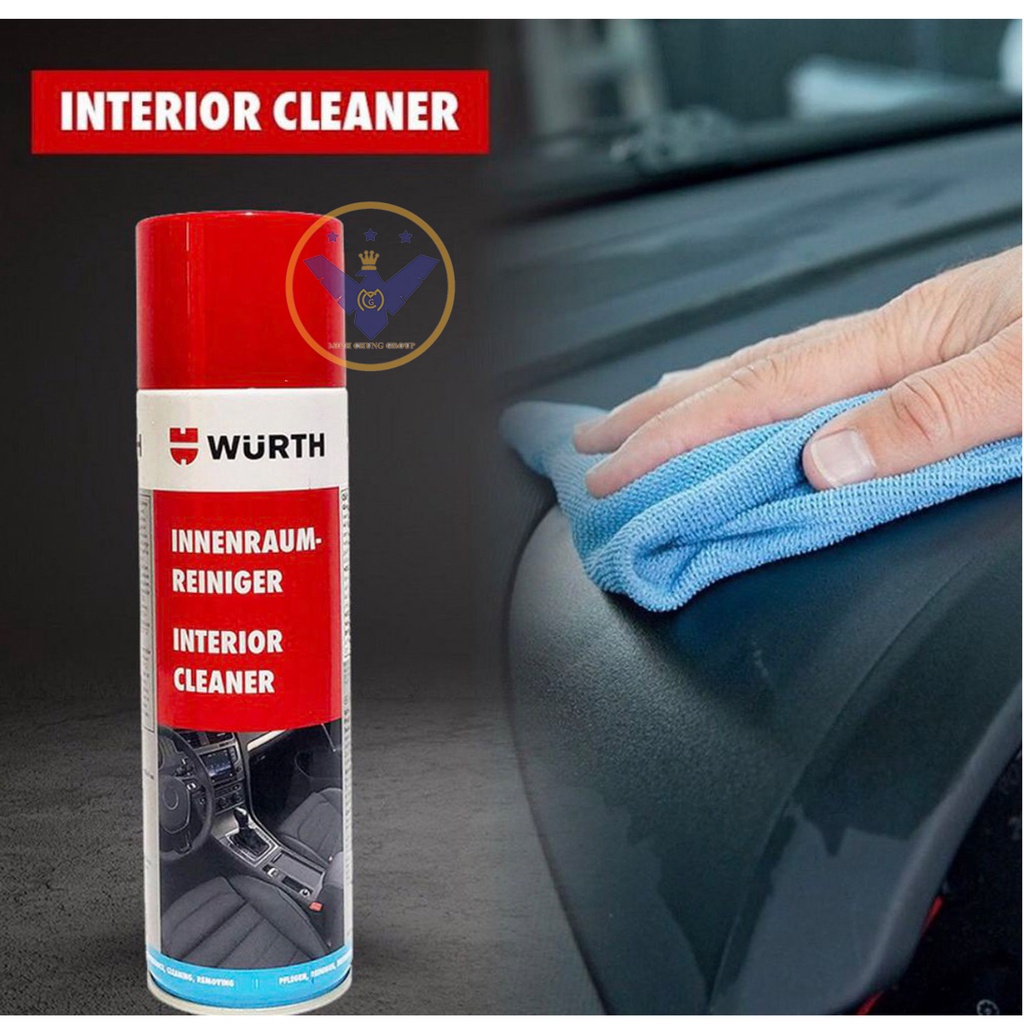 Chai vệ sinh nội thất ô tô Wurth Interior Cleaner dạng bọt hoạt tính 500ml