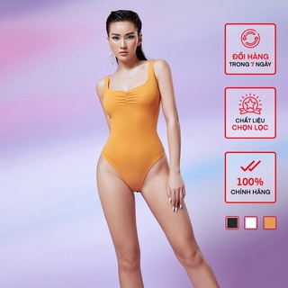 Áo Ba Lỗ Nhún Ngực Bodysuit Nữ Busy Thun Cotton Hai Lớp Co Giãn Ôm Sát BL9B