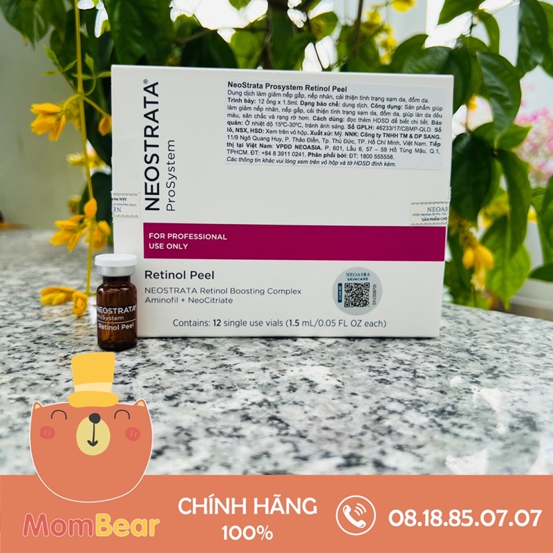 [Hàng Nhập Cty] Neostrata Peel Tái Tạo Da, Giảm Nếp Nhăn Ngăn Ngừa Lão Hóa Prosystem Retinol Peel 1.5ml