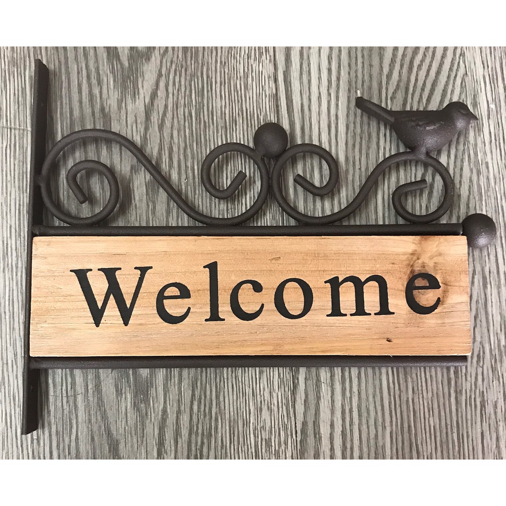 Bảng chữ welcome decor quán trà, cafe, nhà hàng,...