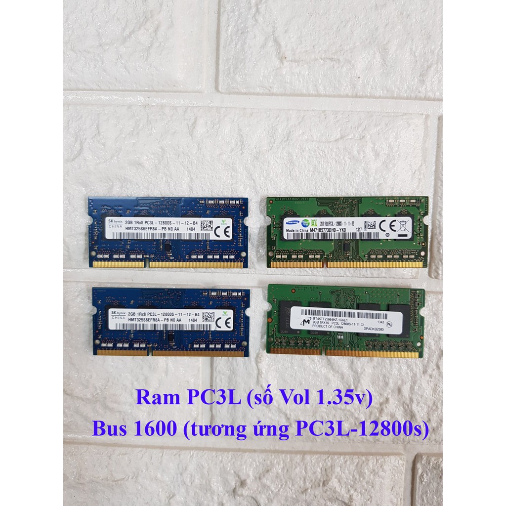 Ram Laptop 2Gb, 4Gb, 8Gb DDR3 DDR3L BUS 1333 BUS 1600 12800s  PC3 / PC3L zin tháo máy bảo hành 1 đổi 1 | BigBuy360 - bigbuy360.vn