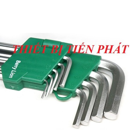 [CHÍNH HÃNG] Bộ Lục Giác Bi BERRYLION Gồm 9 Cây Hệ Mét Thép CR-V