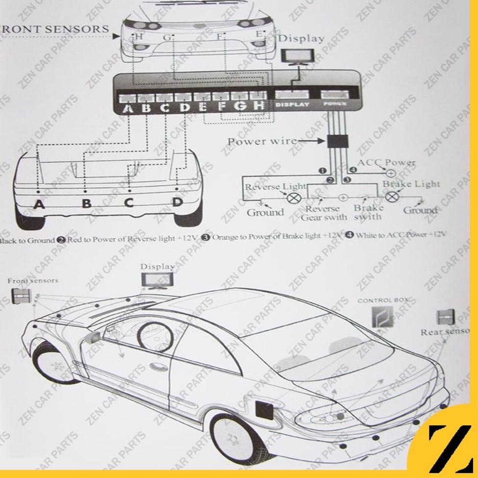 Giảm Giá tháng Mười Hai	Bộ Cảm Biến Đỗ Xe 4 Điểm Hiển Thị Màn Hình LCD | BigBuy360 - bigbuy360.vn