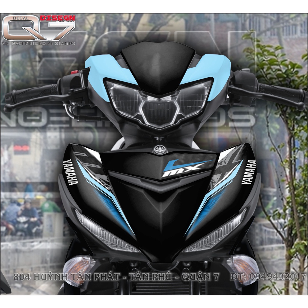 TEM RỜI EXCITER 150 XANH ĐEN