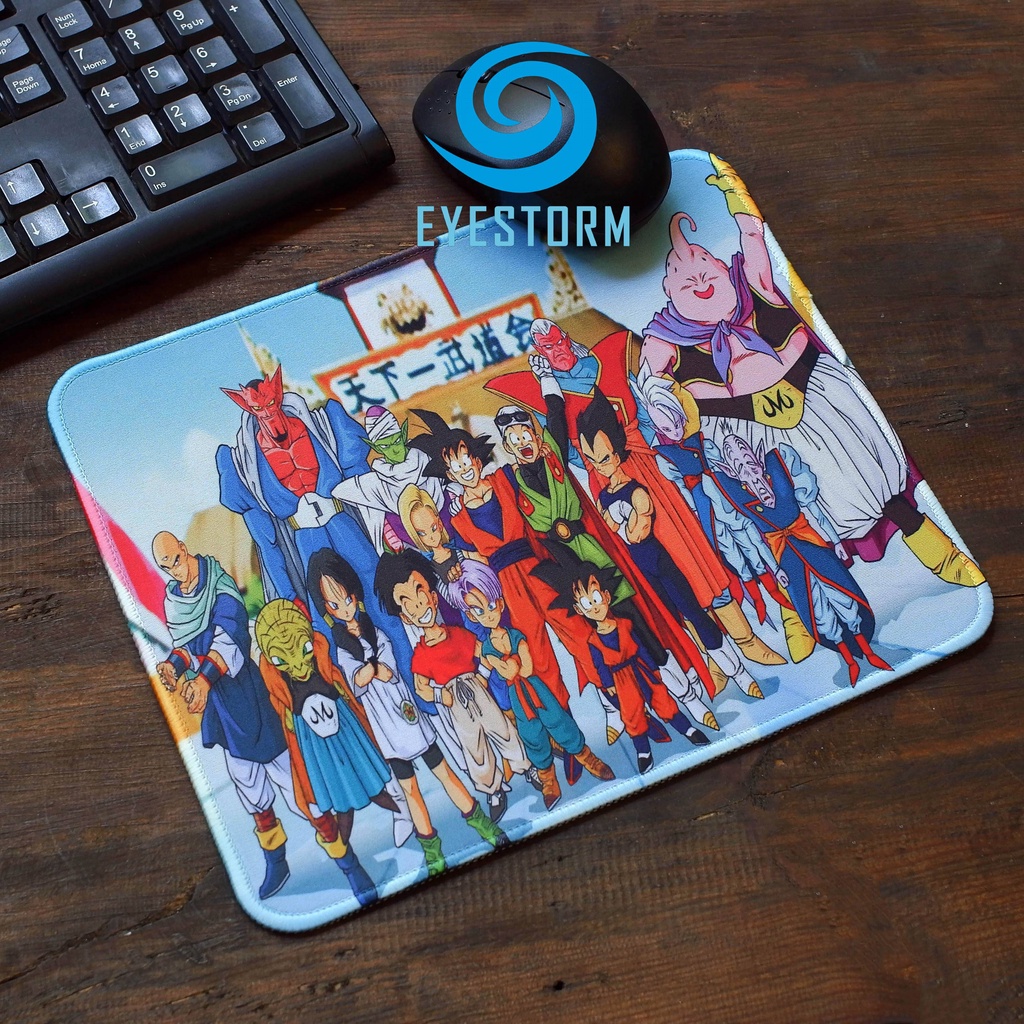 Lót chuột, bàn di chuột, mouse pad Bảy viên ngọc rồng - Dragonball cỡ 26x21cm