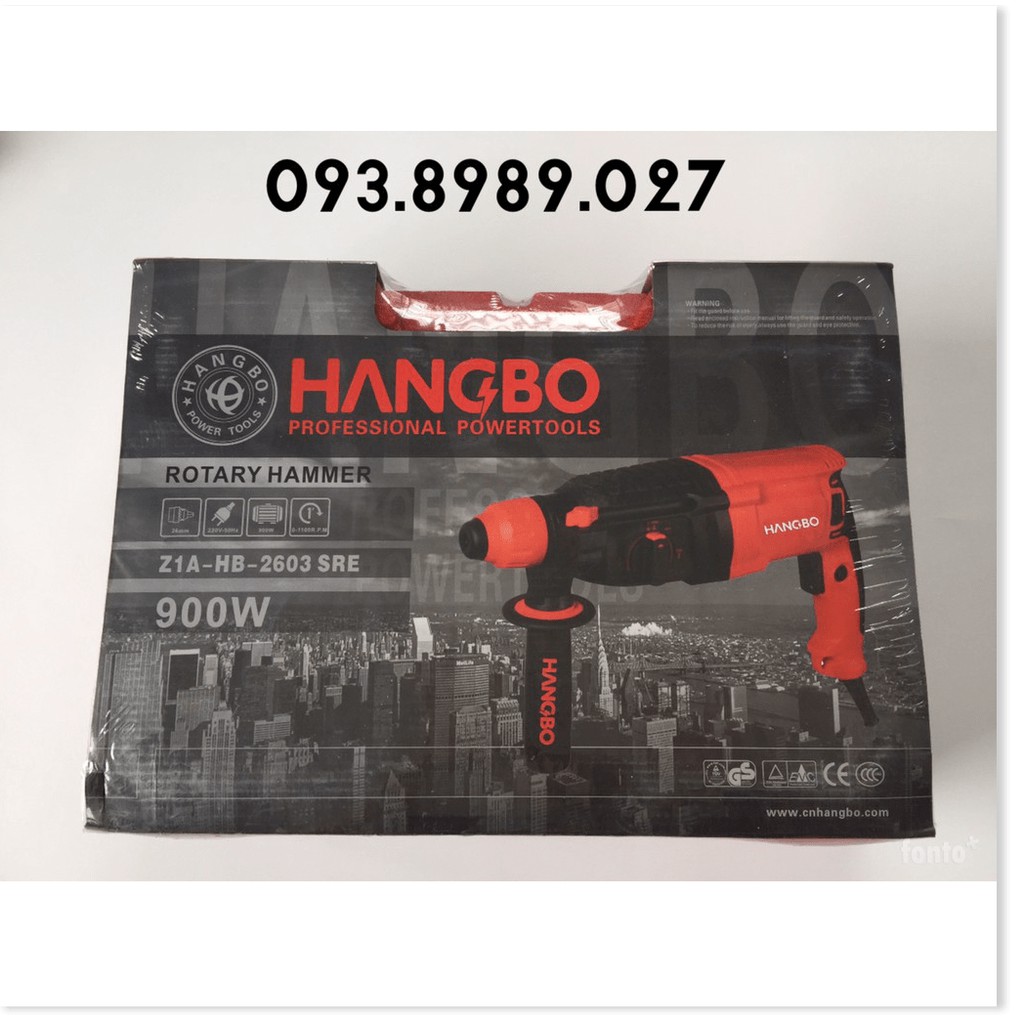 MÁY KHOAN BÊ TÔNG 3 CHỨC NĂNG HANGBO 900W