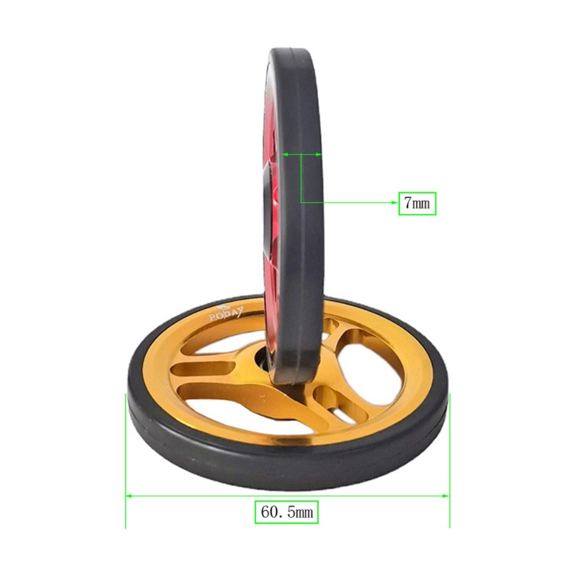 QQ Bánh Đà Bằng Hợp Kim Nhôm CNC Kèm Vòng Bi Kín Cho Brompton