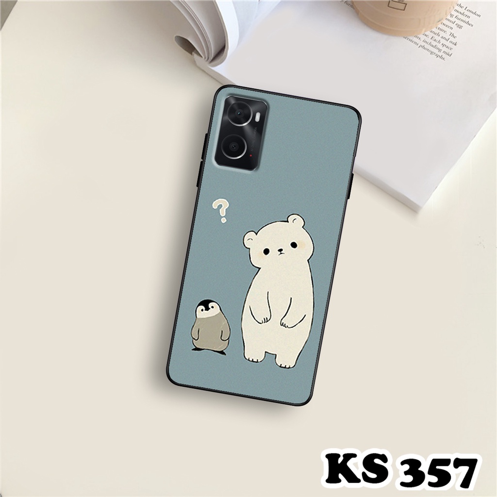 Ốp lưng Oppo A36 - Oppo A76 - Ốp in hình Cat&amp;Bear đáng yêu - Chất liệu TPU siêu bền