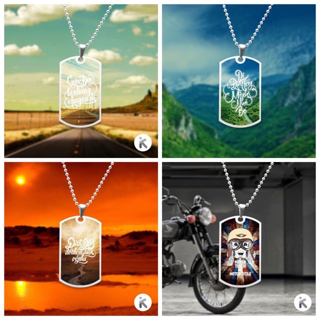 [HOT] Thẻ dogtag dây chuyền ĐI THẬT XA ĐỂ THÈM ĐƯỢC VỀ NHÀ