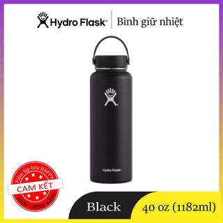 [CHÍNH HÃNG MỸ] Bình giữ nhiệt Hydro Flask dung tích 40 oz (1182ml) - Wide Mouth Insulated Bottle