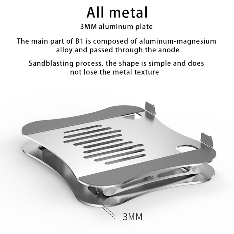 Giá Đỡ Laptop / Máy Tính Bảng Bằng Hợp Kim Nhôm Có Thể Điều Chỉnh Tiện Dụng