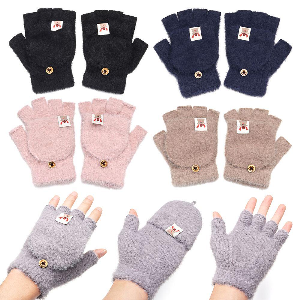 Găng Tay Lông Nhung Giữ Ấm Mùa Đông Ốp