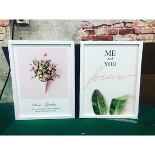 Tranh canvas treo tường - Me and U - có khung viền