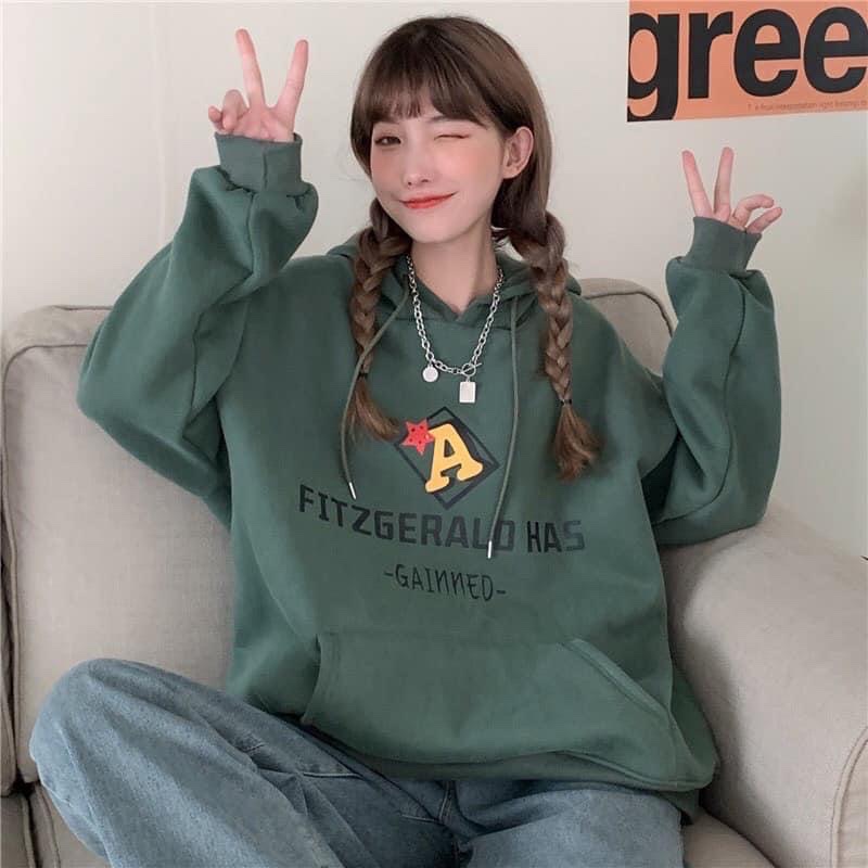 Áo Hoodie Nữ From Rộng Chất Nỉ Chữ A Unisex, Áo Hôdie Nữ | BigBuy360 - bigbuy360.vn