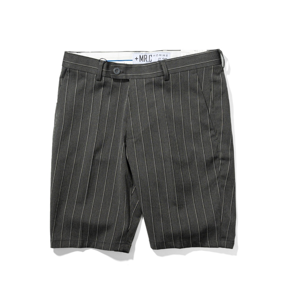 Quần short tây nam cao cấp kẻ sọc MRC 9505-LH dáng ôm vừa vặn co giãn nhẹ thoải mái - MENFIT